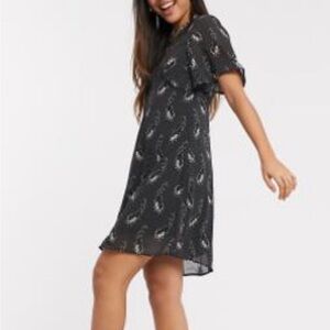 ASOS | Vila | mini tea dress in black floral